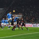 Il gol del Napoli contro il Milan.