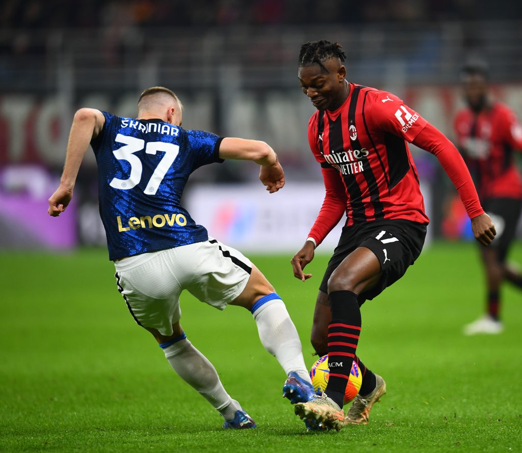 Un fotogramma di Milan-Inter del 6 novembre 2022