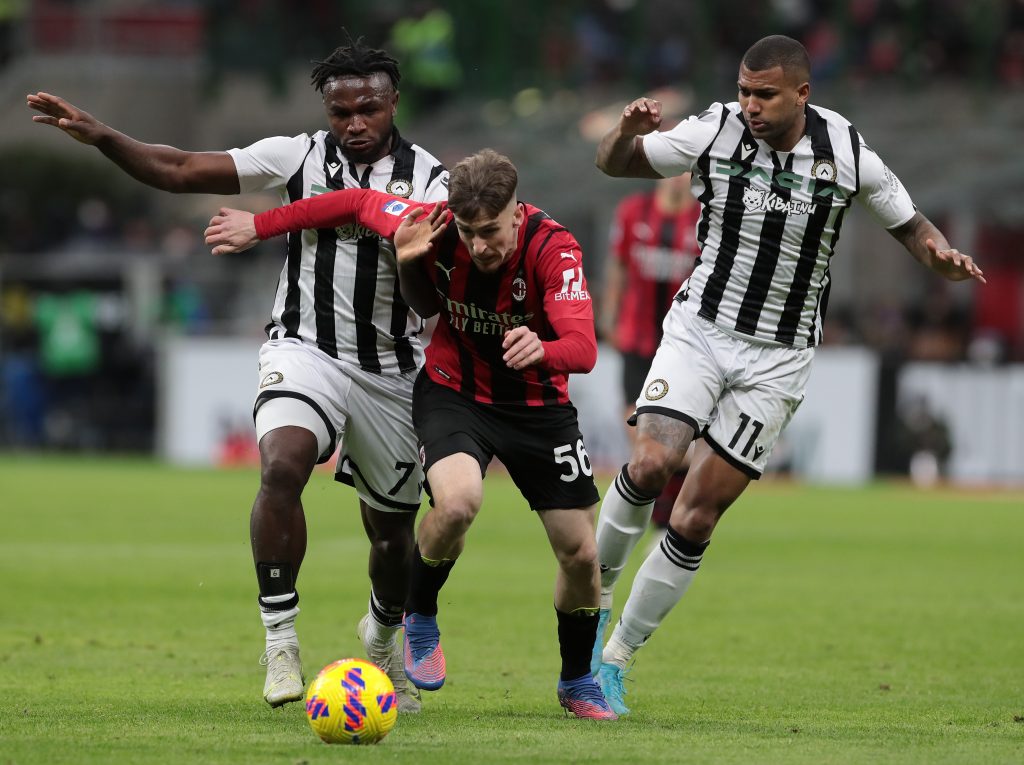 Un frame di Milan VS Udinese