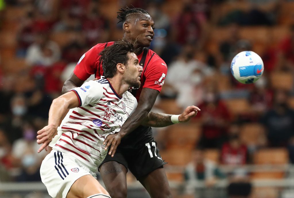 Un frame di Milan vs Cagliari