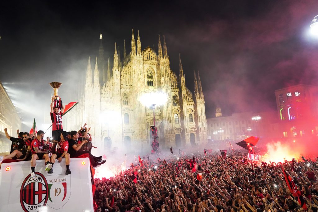Piazza Duomo, festa Milan