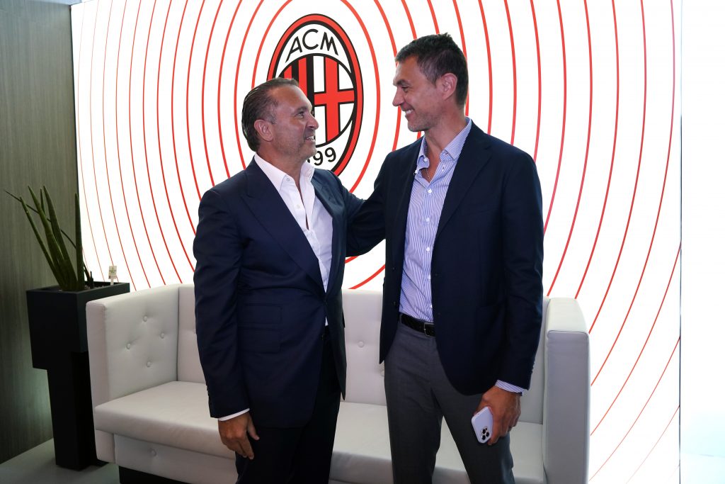 Gerry Cardinale, con Paolo Maldini