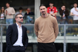 Giorgio Furlani with Zlatan Ibrahimovic