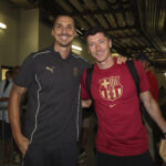 Zlatan Ibrahimovic and Robert Lewandowski