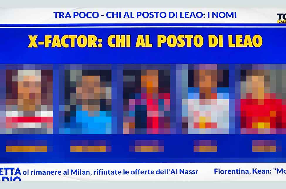Le alternative di calciomercato per il Milan a Leao.