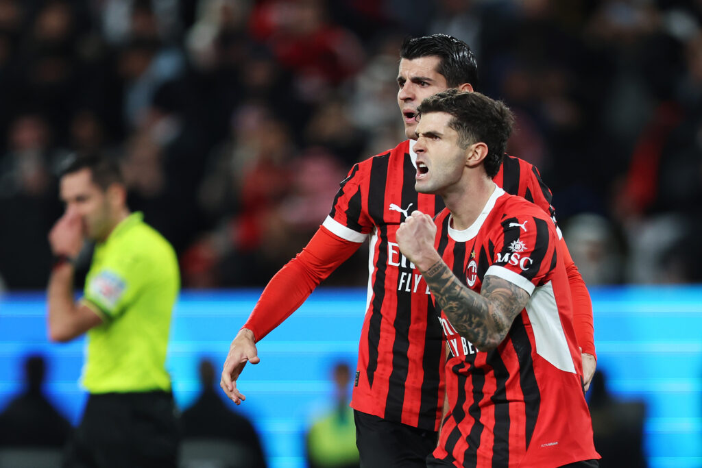 L'esultanza di Pulisic dopo il gol dell'1-1