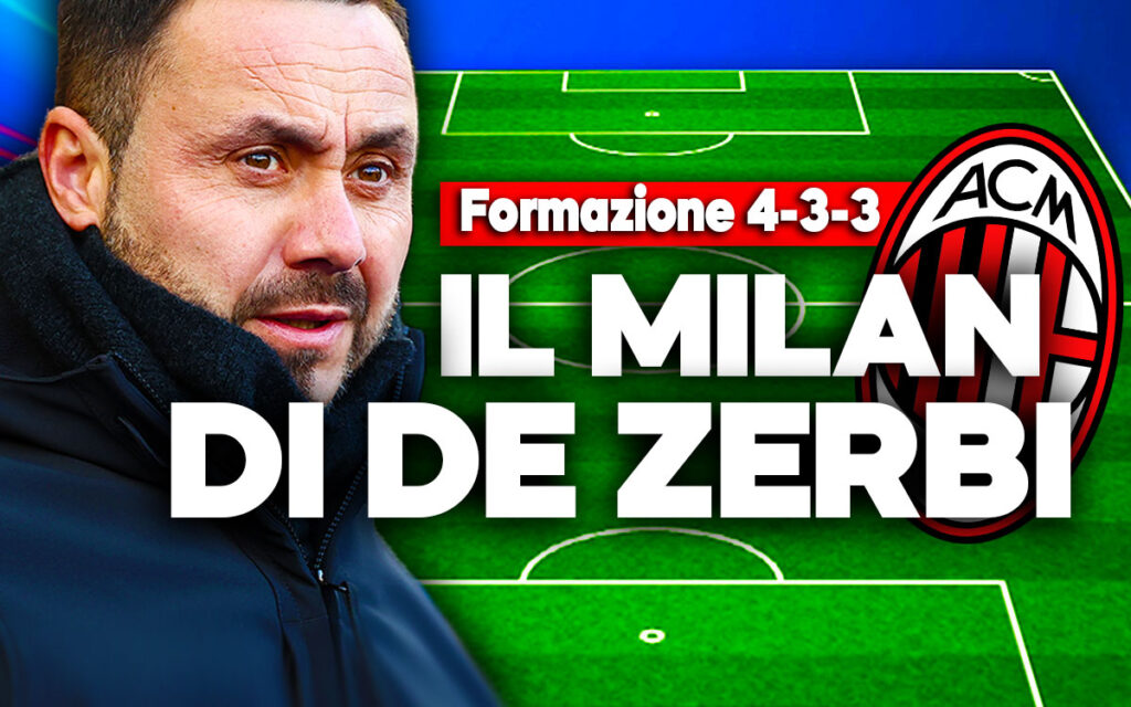 Calciomercato Milan, news sulla formazione con De Zerbi in panchina.